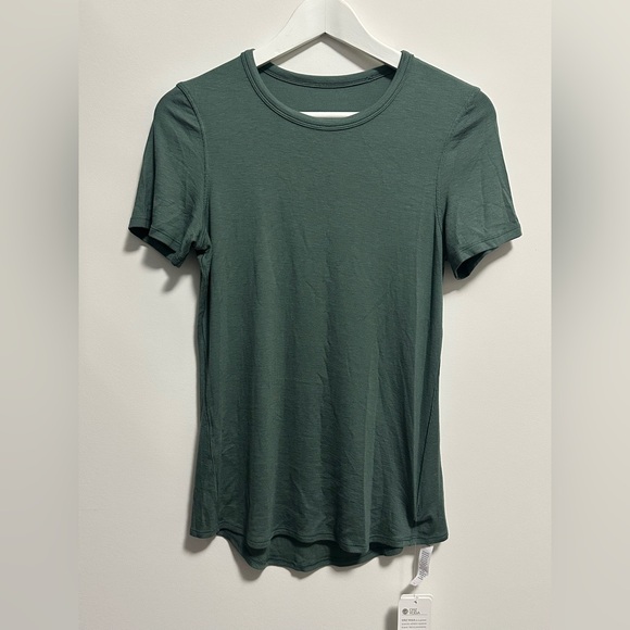 Modal Crew Neck Ribbed Short Sleeve - Picture 7 of 7